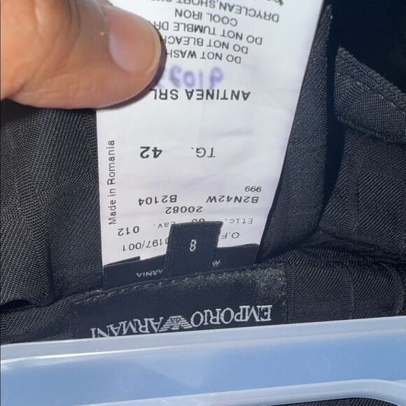 Emporio Armani Black Pencil Skirt EUC M - Picture 11 of 11